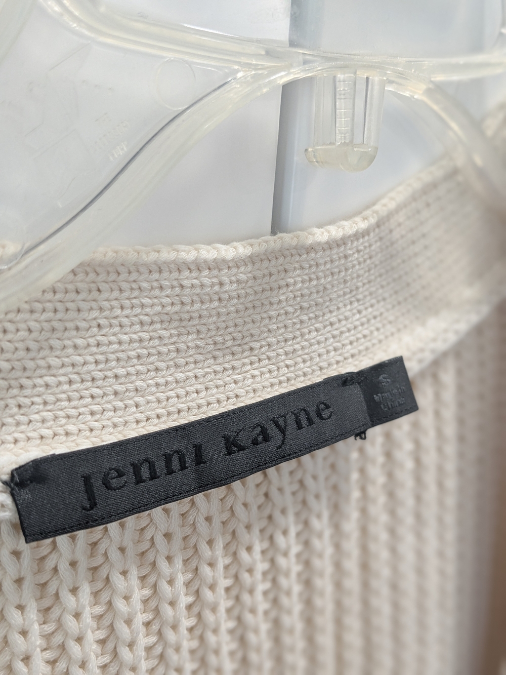 Jenni Kayne Cream Button-Front Knit Cardigan - Picture 6 of 9
